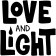 Love and Light 2x2 Craft Stamp