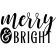 Merry And Bright 2x2 Craft Stamp
