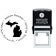 Michigan Round Address Stamp
