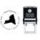 New York Round Address Stamp