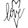 Skinny Love Heart Stamp