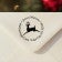 Leaping Reindeer Holiday Return Address Stamp