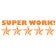 5 Stars SUPER WORK! Teacher Feedback Stamp