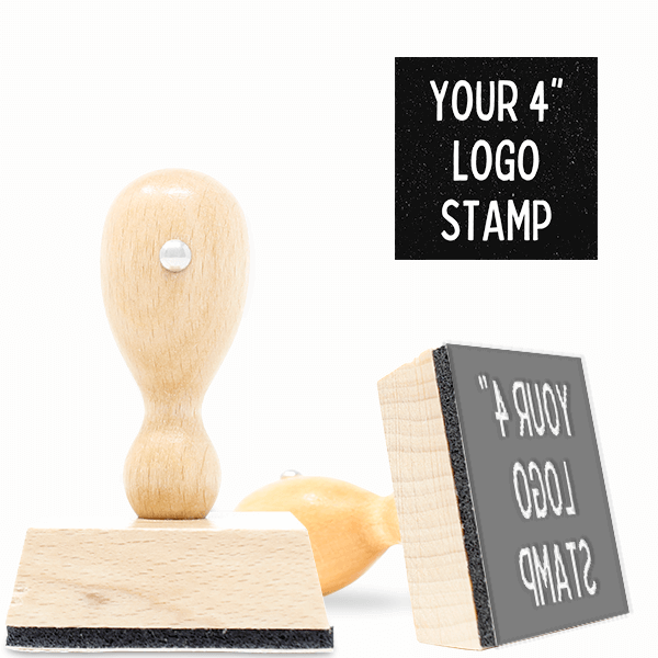 4 inch Custom Logo Stamp