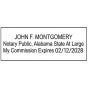 Alabama Notary Rectangle Seal