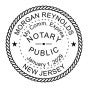 New Jersey Notary Round Seal