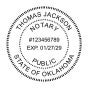Oklahoma Notary Round Seal