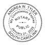 South Carolina Notary Round Seal