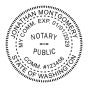 Washington State Notary Round Seal