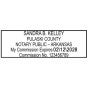 Arkansas Pink Rectangle Notary Stamp