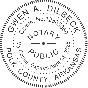 Arkansas Notary Pink - Round Design Seal