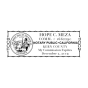California Pink Rectangle Notary Stamp