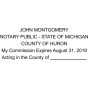 Michigan Notary Seal Stamp