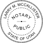 Utah Notary Round Seal