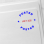 Round Self-Inking Posted Date Stamper