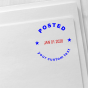 Round Posted Date Stamp with Custom Text