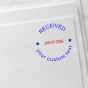 Round Received Stamp with Date and Custom Text