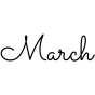 March Journal Stamp