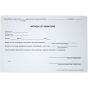 Witness Signature Notary Certificate Pad