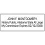 Alabama Notary Rectangle Seal