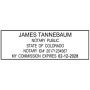 Colorado Notary Rectangle Stamp