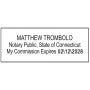 Connecticut Rectangular Notary Seal