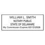 Delaware Rectangle Notary Stamp Seal