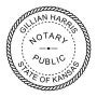 Kansas Notary Public Seal - Choose Stamp or Embosser
