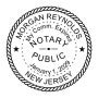New Jersey Notary Round Seal