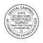 New York Notary Round with County and Expiration Seal