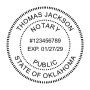 Oklahoma Notary Round Seal