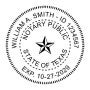Texas Notary Round Seal