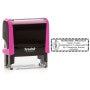 Massachusetts Pink Rectangle Notary Stamp