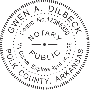 Arkansas Notary Pink - Round Design Seal