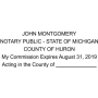 Michigan Notary Seal Stamp