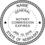 Nebraska Notary Round Seal