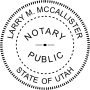 Utah Notary Round Seal