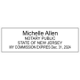 New Jersey Pink Rectangle Notary Stamp