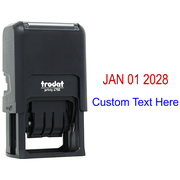 Self-Inking Custom Text Dater Stamp