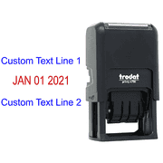 Self-Inking Top and Bottom Line Custom Date Stamp