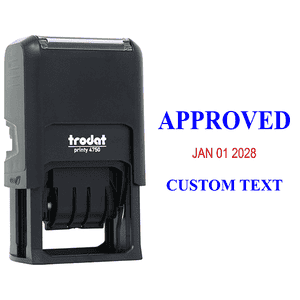 Approved Custom One Line Dater Stamp Body and Design