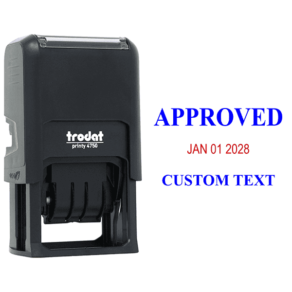 Approved Custom One Line Dater Stamp Body and Design