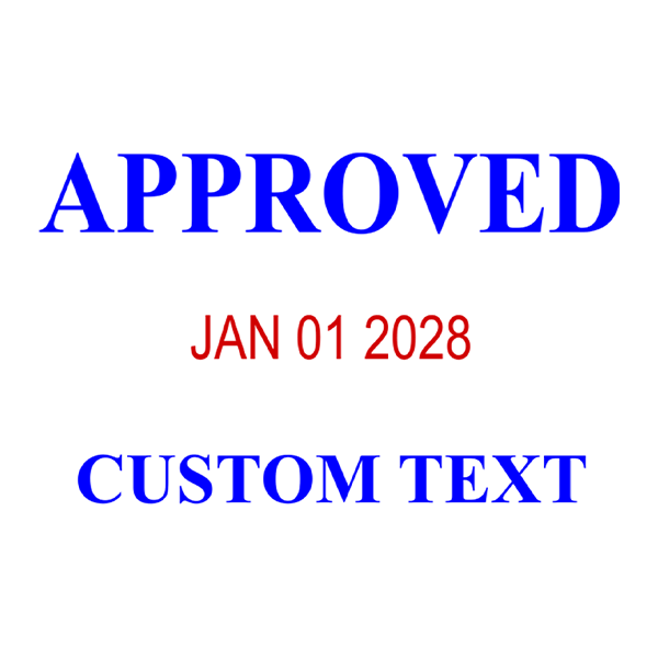 Approved Custom One Line Dater Stamp