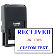 Received Stamp with Date and Custom Text