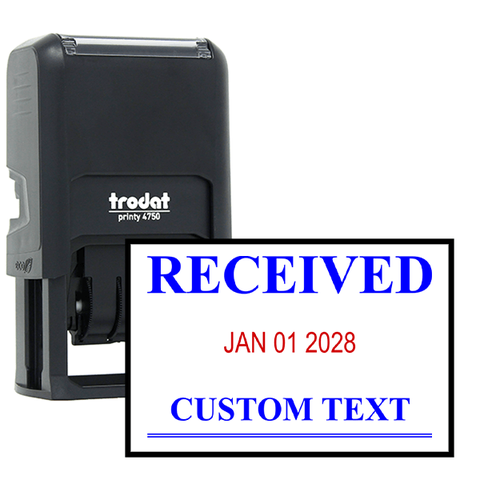 Received Stamp with Date and Custom Text