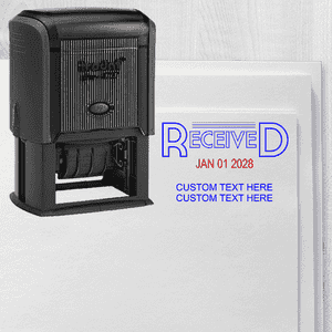 Received Stamp with Dater Stamp