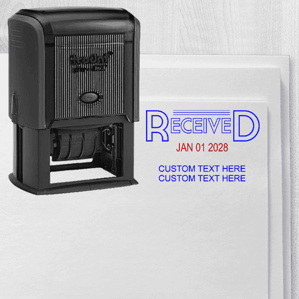 Received Stamp with Dater Stamp