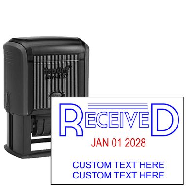 Received Stamp with Date and Text - alternate view