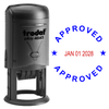 Round Self-Inking Dater Approved Stamp Body and Design