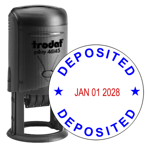 Self-Inking Deposited Date Stamp